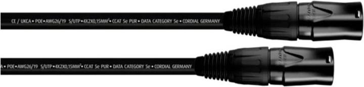 Immagine prodotto Cordial 15557 RJ45 Netzwerkkabel, Patchkabel CAT 5e S/UTP 1.50 m Schwarz PUR-Man (S/UTP, CAT5e, 1.50 m)