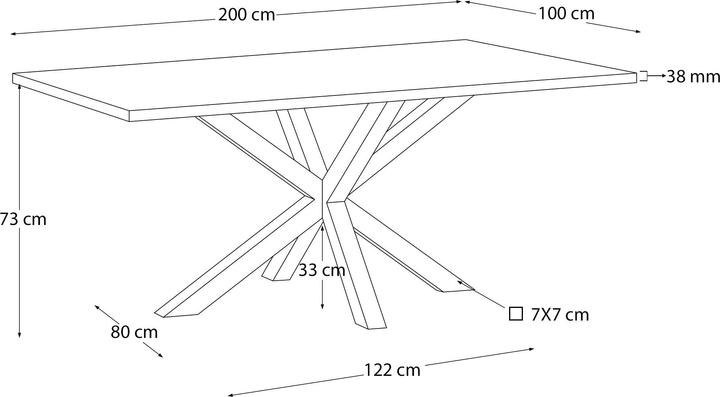 Produktbild Kave Home Argo (100 x 200 cm)