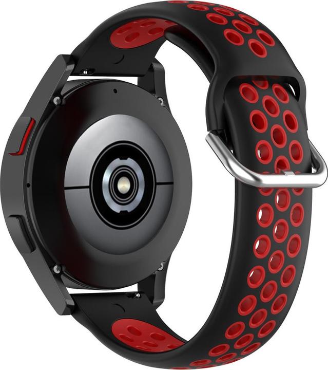 Image du produit Cover-Discount 20mm Silicone Bracelet Sport troué rouge (20 mm, Silicone)