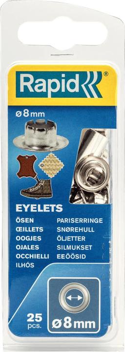 Immagine prodotto Rapid Occhielli 8mm 25 pezzi + strumento di inserimento