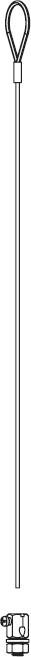 Produktbild Sylvania SPW651AbhängeSeil mit Öse 1500mm
