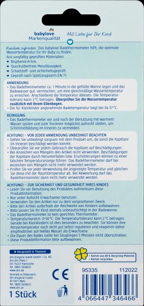 Produktbild dm babylove Badethermometer