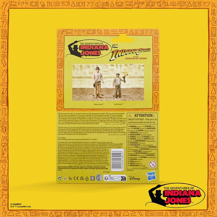 Actual product image Hasbro Indiana Jones Retro Collection figurine Short Round (Temple maudit) 10 cm