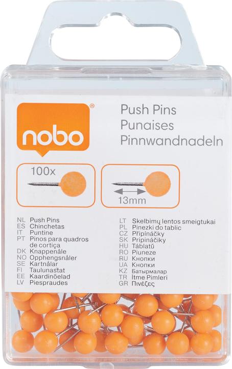 Immagine prodotto Nobo Unghie di riso Arancione (100 Pezzo/i, 20 mm)
