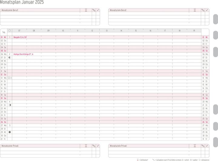 Immagine prodotto Chronoplan Piano mensile (A5, Tedesco)