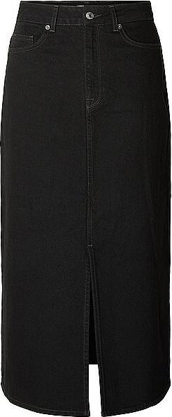 Immagine prodotto Selected Femme Gonna midi di jeans nera (34)