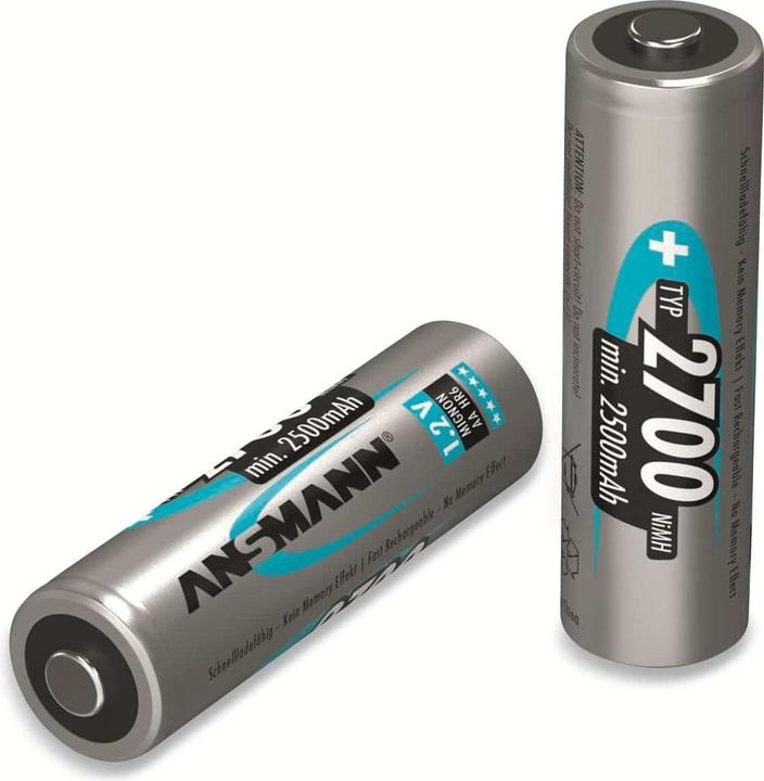Produktbild Ansmann Mignon (AA)-Akku NiMH HR06 (6 Stk., AA, 2700 mAh)