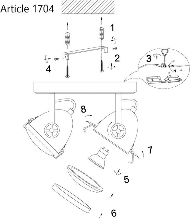 Produktbild Steinhauer Michelle (480 lm, GU10)
