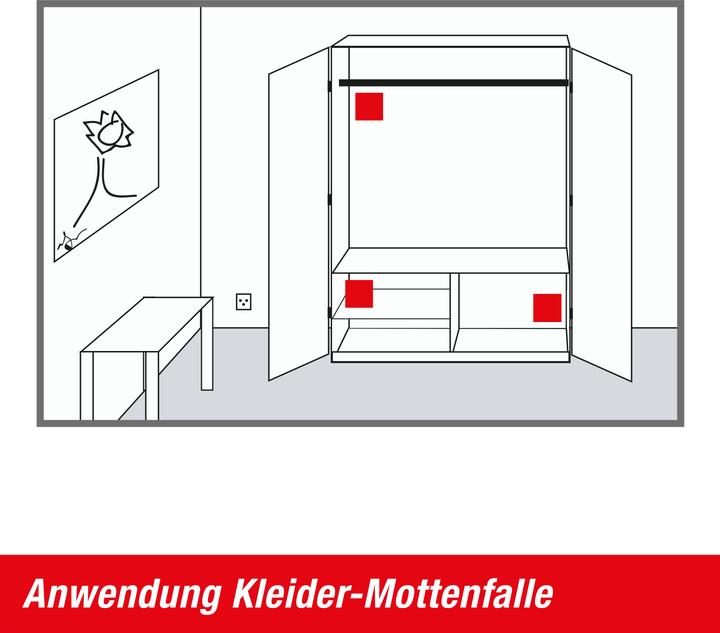 Produktbild Swissinno Kleider-Mottenfalle 2er inkl. Pheromon-Lockstoff