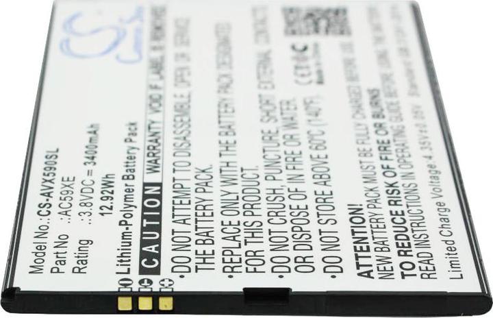 Actual product image AccuCell Battery suitable for Archos 59 Xenon Battery AC59XE