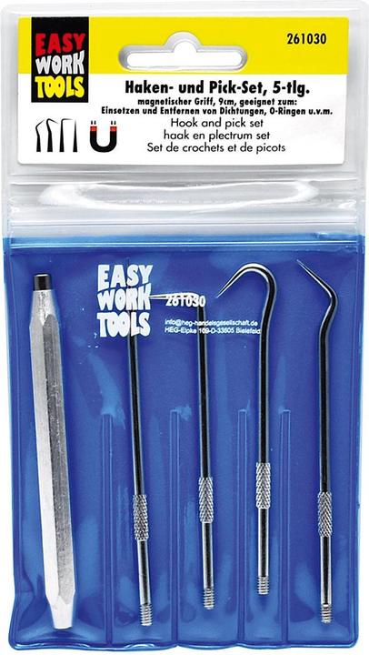 Immagine prodotto Easy Work Set di ganci e grimaldelli, 5 pezzi.
