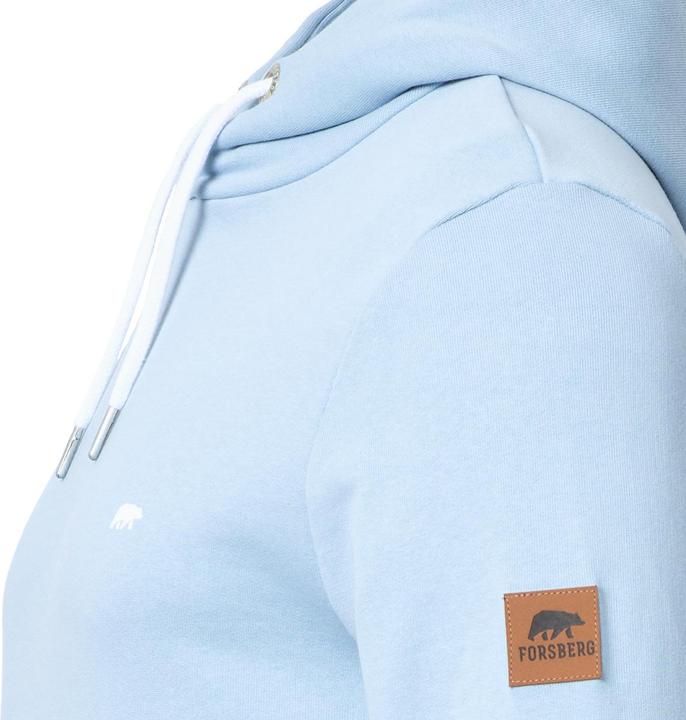 Produktbild Forsberg Hoodie mit Logo auf Brust und Rücken schwarz, pastellblau (4XL)