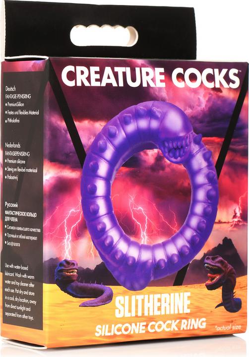 Frisky Slitherine - Silicone Cock Ring - Purple