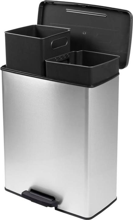 Image du produit Curver Deco bin slim 254619 Poubelle 52 l (l x h x p) 486 x 615 x 284 mm Silbe (52 l)