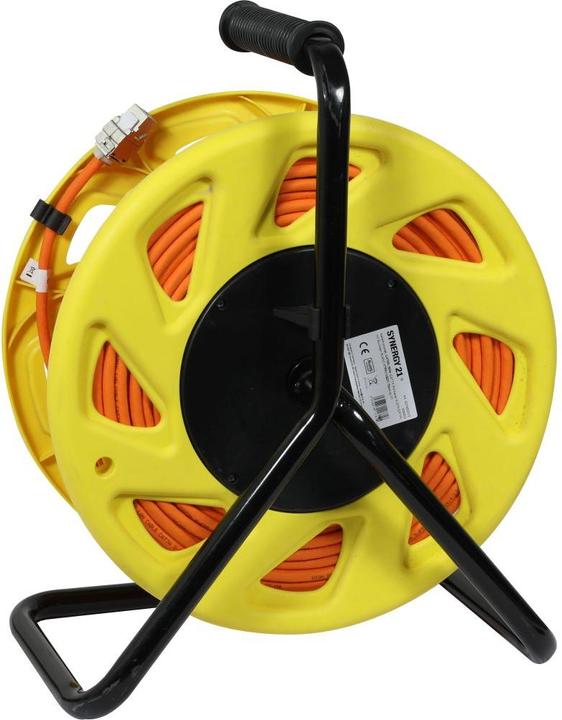 Produktbild Synergy 21 Kabeltrommel CAT6A 90m CAT7A Rohkabel S-STP S/FTP mit 2x Buchsen RJ45 LSZH - Kabel - Netz (S/FTP, CAT7a, 90 m)