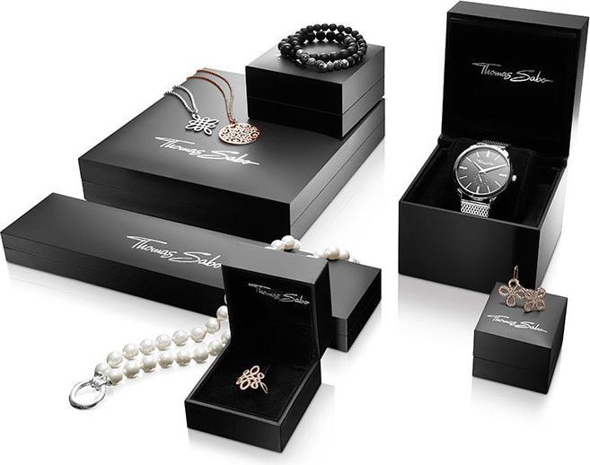 Actual product image Thomas Sabo Stud Earrings Black Stone (925 silver)
