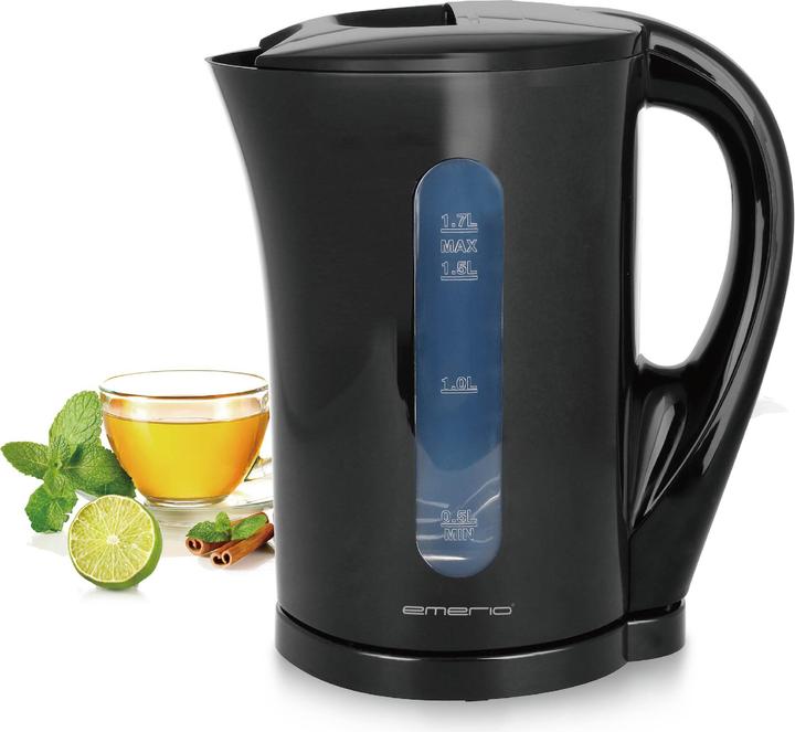 Immagine prodotto Emerio WK-123483 Bollitore senza BPA, protezione dal surriscaldamento Capacità nera (1.70 l)