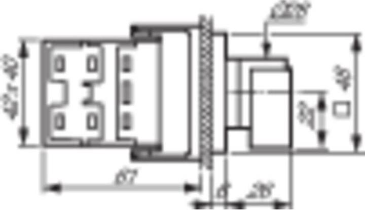 Actual product image Baco Cam switch 22 mm