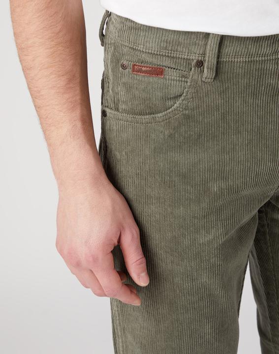 Actual product image Wrangler Texas Cord Pant Straight Fit Dusty Olive (W38/L30)