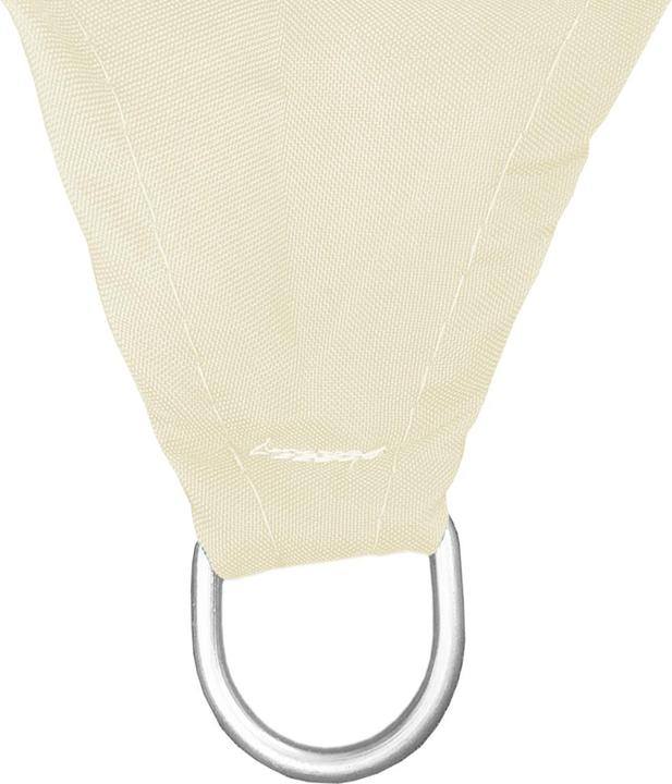 Produktbild XL Sonnensegel Dreieck 5x5x5m mit Ösen und Nylonschnüren Beige
