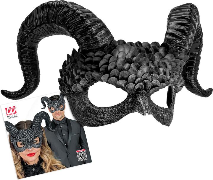 Image du produit Widmann Commedia Dell'Arte Masque de démon noir