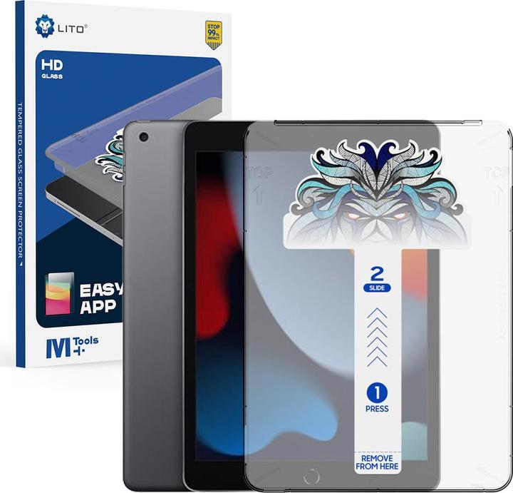 Produktbild Lito Panzerglas EasyShield iPad 7 / 8 / 9 - 10.2" (1 Stück, iPad 10.2)