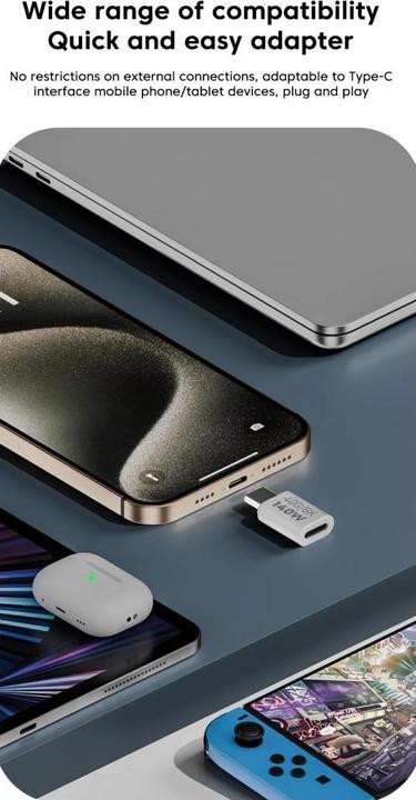 Actual product image PowerGuard USB C – USB C Adapter (USB 3.1, 140 W)