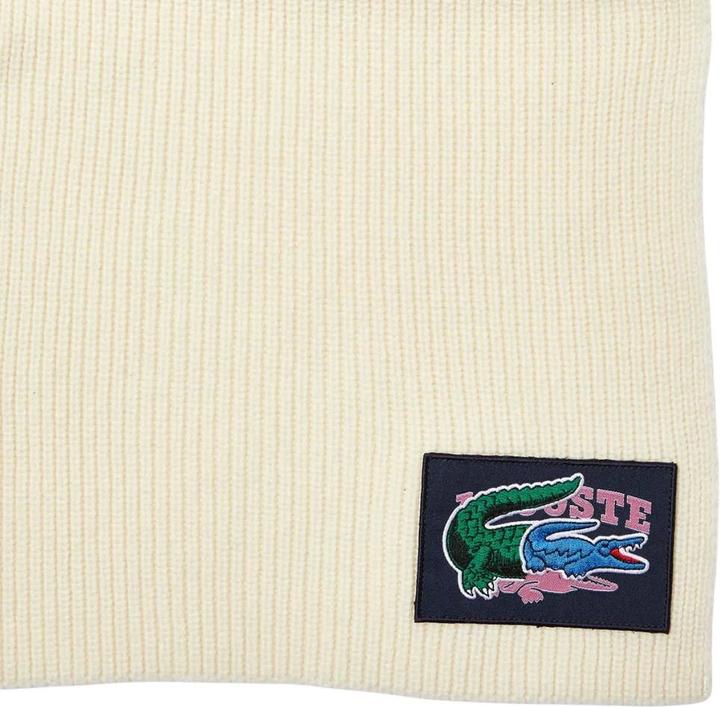 Actual product image Lacoste Logo Wool Scarf & Beanie Set