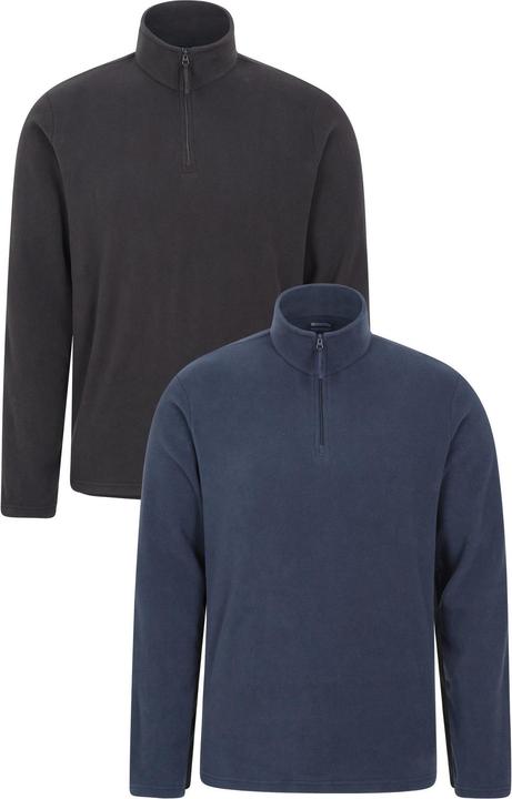 Actual product image Mountain Warehouse Mens Camber II Fleece Top (Pack of 2) (XXS)