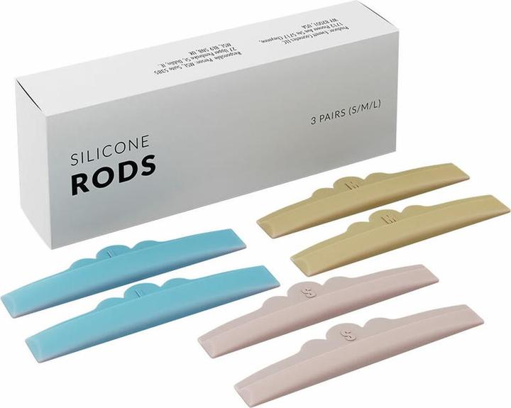 NoName Silikonstäbchen 3 Paare Wimpernliftstäbchen Silikonpads für Wimpernlifting Schilde (Wimpernkleber)