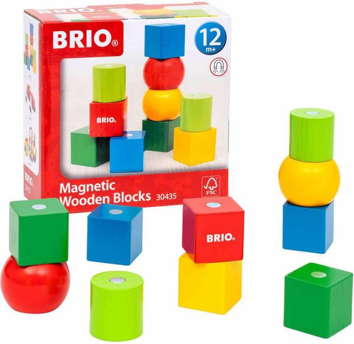 Actual product image Ravensburger BRIO - 30435 Magnetic wooden building blocks | Wooden building blocks for children aged 12 months
