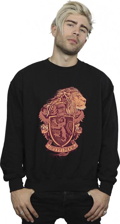 Actual product image Mens Gryffindor Sketch Crest Sweatshirt (XL)