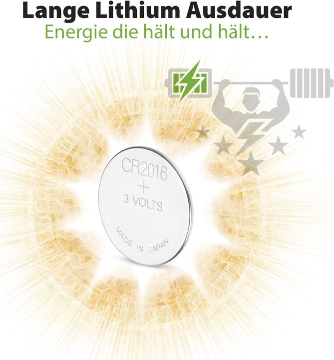 Produktbild GP Batteries Knopfzellen (2 Stk., CR2016, 90 mAh)