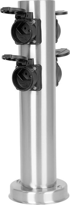 Produktbild Steffen GardenLine Energiesäule Inox mit 4xT13 IP55 (4 x, Typ 13)