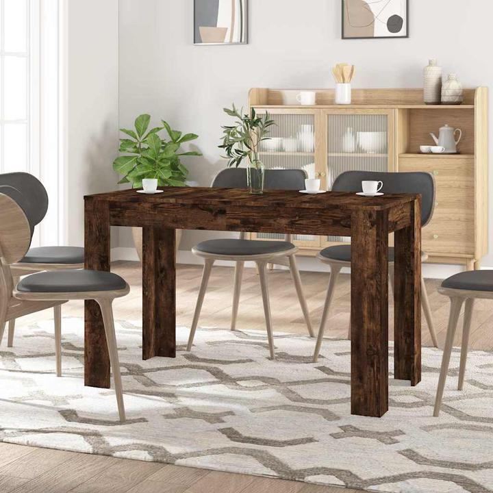 Produktbild VidaXL Esstisch Räuchereiche 120x60x76 cm Holzwerkstoff,Farbe (120 x 60 x 76 cm)