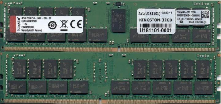Actual product image Kingston Ksm24rd4/32mei (1 x 32GB, 2400 MHz, DDR4-RAM, DIMM)