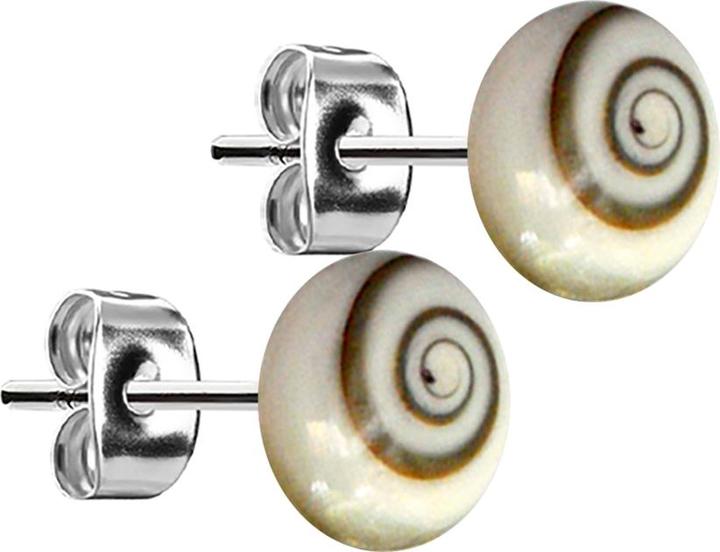 Actual product image Star Piercing Stud earrings silver plate with Shiva eye (without brass, Organic, Surgical steel 316L)