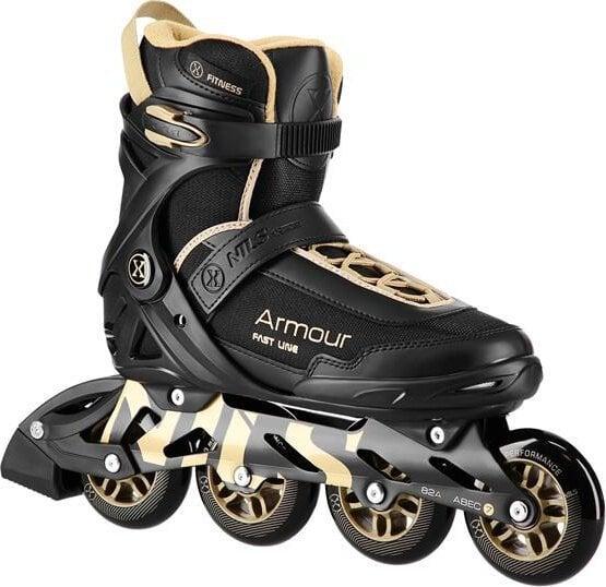 Actual product image NoName Nils Extreme Armour Inlineskates in schwarz und gold Grösse 44 (44)