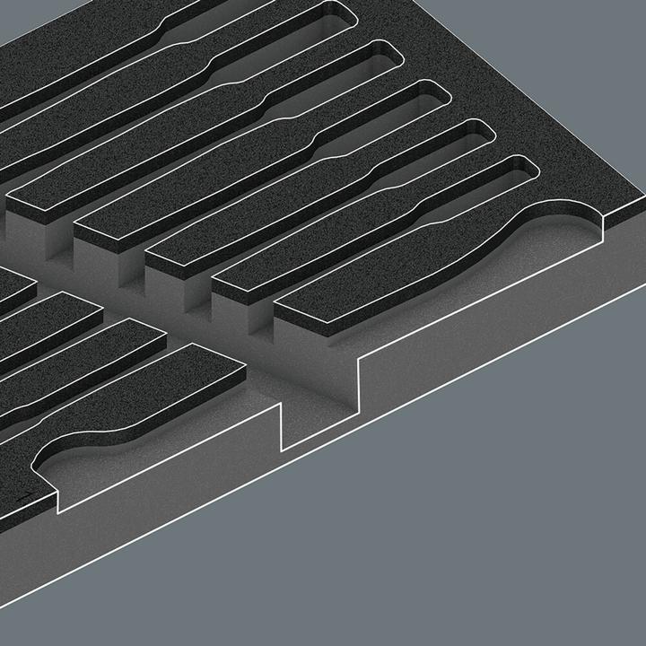 Produktbild Wera 9730 Schaumstoffeinlage 6000 Joker Set 1 (12 mm, 13 mm, 16 mm, 11 mm, 17 mm, 14 mm, 15 mm, 18 mm, 19 mm, 8 mm, 10 mm)