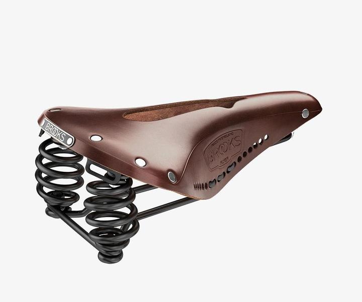 Actual product image Brooks Running BROOKS Bicycle Saddle Flyer Carved, Aged Brown