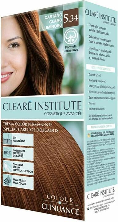 Actual product image Clearé Institute Cleare Institute Coloracion 5 34 Castano Claro Luminoso Cabellos Delicados (Nº 5.34-castaño claro luminoso)