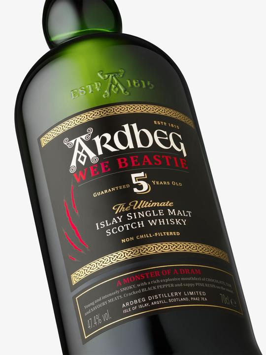 Produktbild Ardbeg Single Malt Wee Beastie (Single Malt, Scotch Whisky, 1 x 70 cl)