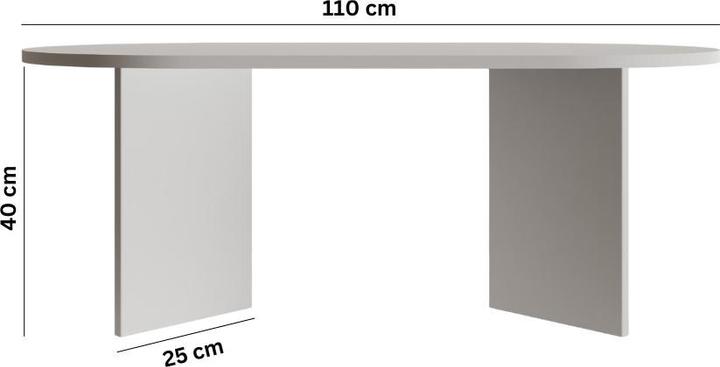 Image du produit Skye Decor Leo Oval Coffee Table (110 x 42 x 60 cm)