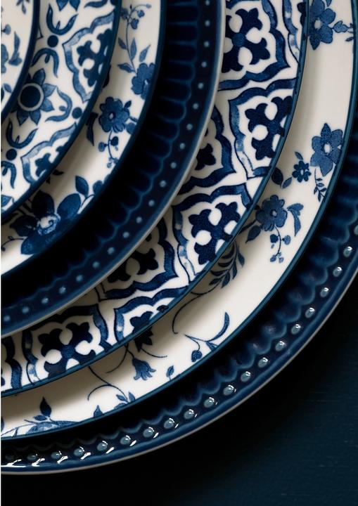 Actual product image Greengate Alice dinner plate dark blue 25.6 cm (1 x)