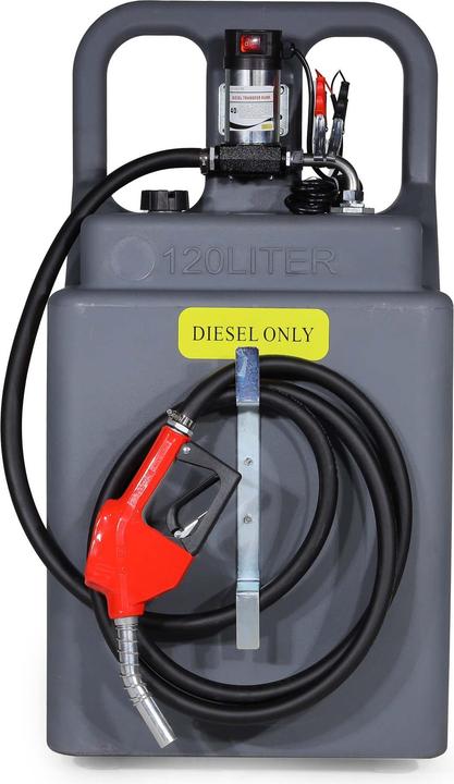 Actual product image Wiltec 120l mobile tank system 12V pump fuel tank diesel filling station