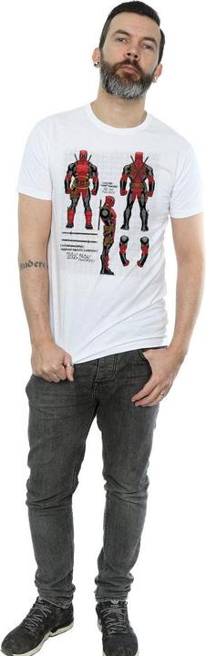 Image du produit - T-shirt DEADPOOL ACTION FIGURE PLANS - Homme (XXL)