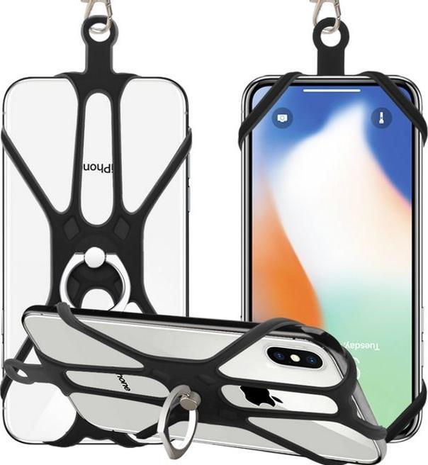 MU Style Universal Silikon Handykette mit Standfunktion