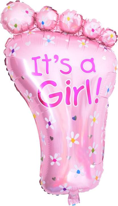 Produktbild It's a Girl Ballon Riesenfuss 45cm