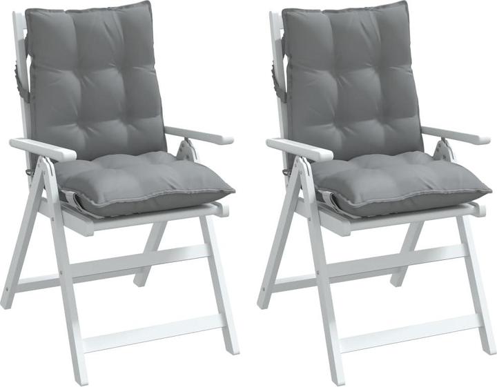 Image du produit VidaXL Coussin pour chaise à dossier bas 2 pcs. Tissu Oxford (100 x 50 x 7 cm)