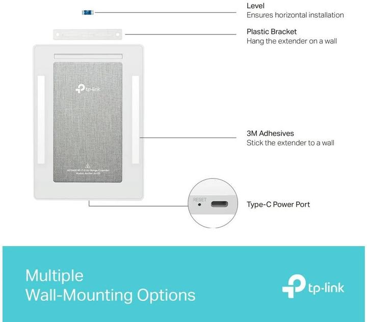 Produktbild TP-Link ARCHER AIR E5 - Archer Air E5 Dual Band Wi-Fi 6 Range Extender (2402 Mbit/s, 574 Mbit/s)